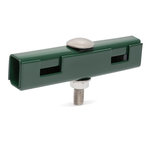 WDB - U-Mattenverbinder Gittermattenverbinder 10er Pack, U-Form, kompatibel mit 656 & 868 – Verzinkt, Grün RAL 6005