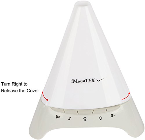 iMounTEK [Pyramid Shape 7 LED 6 Sounds/120 ML Ultrasonic Aromatherapy Essential Oil [Air Diffuser/Aroma Humidifier] Auto-Shut Off-Baby/Kids/Bedroom/Office/Car/Spa/Yoga Mist Ionizer - Thumbnail 6