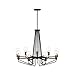 DESIGNERS FOUNTAIN Ravella 9-Light Chandelier, Black, 94289-BK