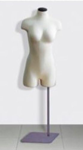 Female 3/4 Torso Body Form w/Metal Flat Base by Modern Store Fixtures