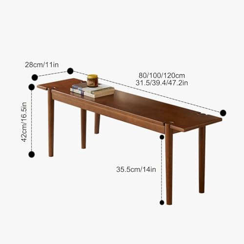 Banc de salle à manger en bois résistant pour espace restreint