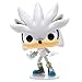 Funko Pop! Games: Sonic 30th Anniversary - Silver The Hedgehog (Bundled with Compatible Pop Box Protector Case)