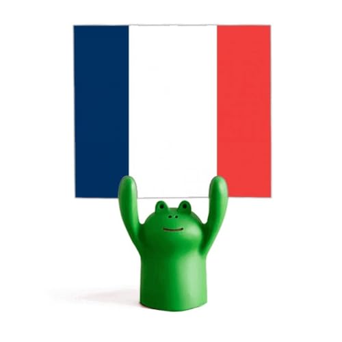 Porte-mémo drapeau de la France pince robuste grenouille