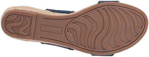 Easy Street Women's Wedge Sandal, Navy Snake, 6 X-Wide | Image 3