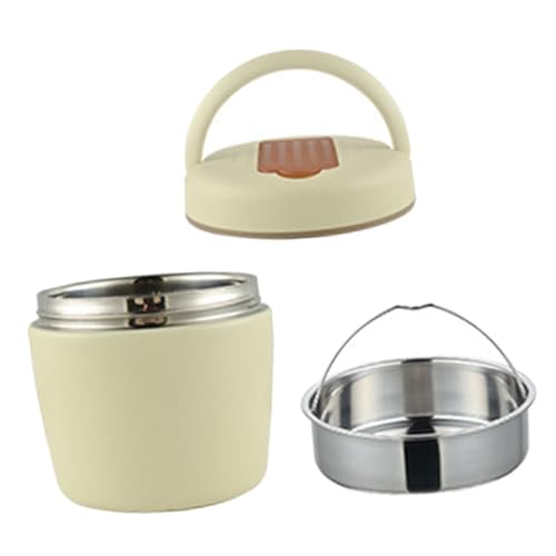 OFFSCH Fiambrera De Acero Inoxidable Portátil Para Comida Caja De Almuerzo Con Tapa Recipiente Aislante Para Comidas Al Aire Libre Ideal Para Oficina y Picnics Tamaño