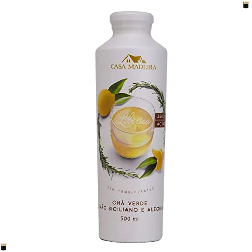 Chá Verde Sabor Limão Siciliano e Alecrim Zero Açúcar Casa Madeira 510ml