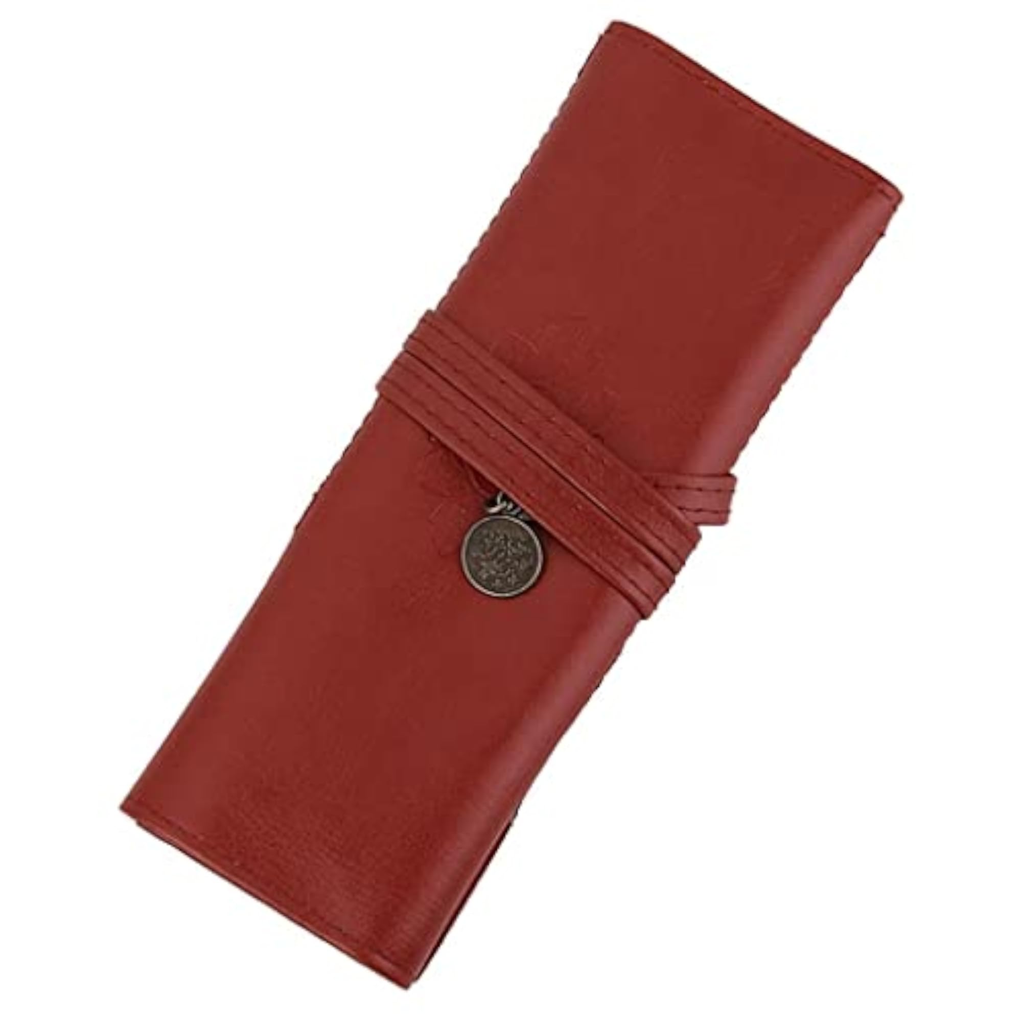 Retro Pencil Pen Case Roll Cosmetic Pouch, Vintage Style