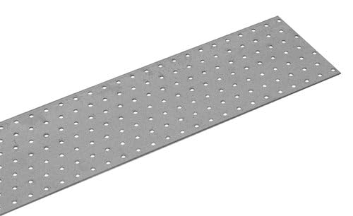 10 Stück Lochplattenstreifen feuerverzinkt 80 x 1200 x 2 mm
