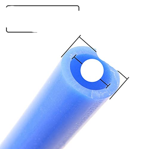 Manguera de tubo de vacío de silicona azul universal 2 mm ~ 25 mm Tubo flexible de gel de sílice de grado alimenticio Tubo de línea de carreras de automóviles de automóviles Tubo-3 x 6 mm