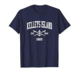 Kelleys Island OH Vintage Crossed Oars & Boat Anchor Sports T-Shirt