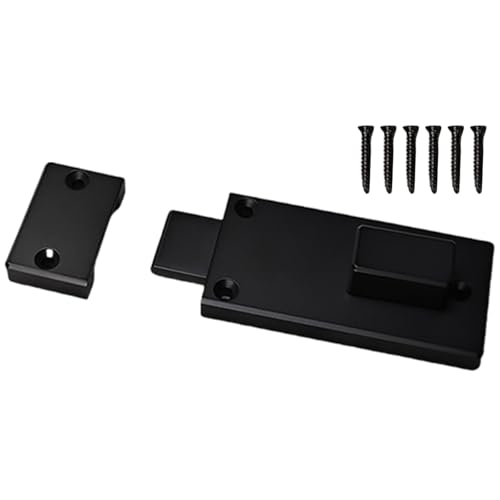 Pestillos cuadrados de aluminio para puerta, pernos de aluminio con longitud ajustable, juego de pernos seguros para uso residencial y de oficina