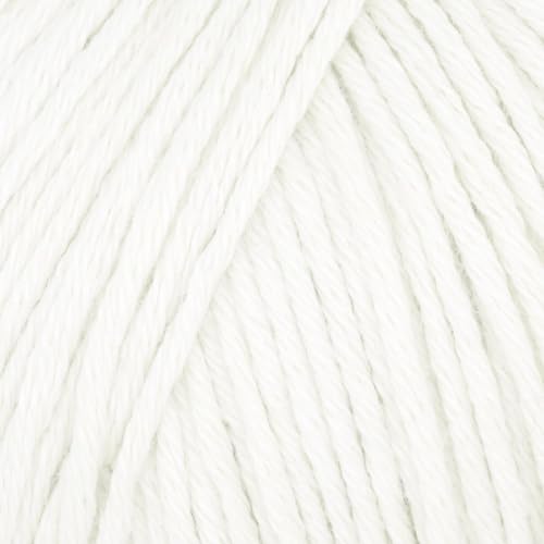Babysoft Cotton Yarn, Yarn E-verse, 100% Organic Cotton, Soft & Hypoallergenic, Ideal for Baby Knitting, Crocheting, Amigurumi & DIY Projects, Organic Textile Certified, 50g (3, 115 White)