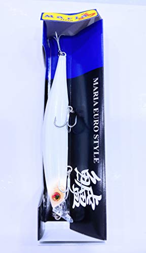 YAMASHITA Amnis1 120 mm leurre flottant 18g WPW White pour pêche aux leurres