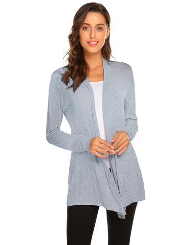 Newchoice Womens Casual Lightweight Long Sleeve Cardigan