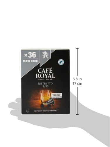 Café Royal Ristretto Nespresso(R) Compatible Coffee Capsules 100% Arabica Intense Dark Roast Intensity 11/12 Rainforest Alliance 36 Capsules - Image 5