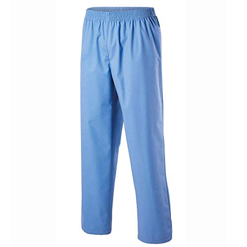 Exner Unisex Hose, Schlupfhose mit Rundumgummizug, 1 Gesäßtasche, hellblau, Gr.M