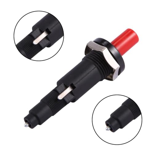 Tokaneit Piezo Zündkerze,Piezoelektrischer Zünder,Gasheizung,Keramikzünder,Piezoelektrischer Funkenzünder,Druckknopf Piezo Zünder,Zünder für Gasherde,Grillanzünder für Den Außenbereich 2 Stück