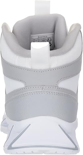 Image of Joomra Mens High Top Shoes for Man Size 13 Basketball Walking Hi Mid Tennis Sneakers Cushion Fashion Casual Outdoor Gym Grey White 48