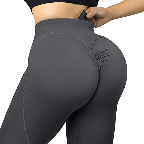 RXRXCOCO Leggings da palestra a vita alta, senza cuciture, per donna a