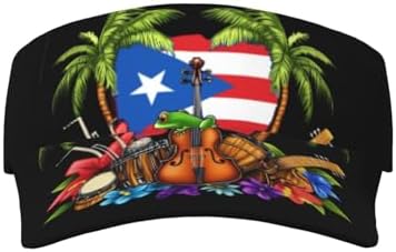 Puerto Rico Flag Sun Visors Hat Golf Tennis Visor for Women Men -...
