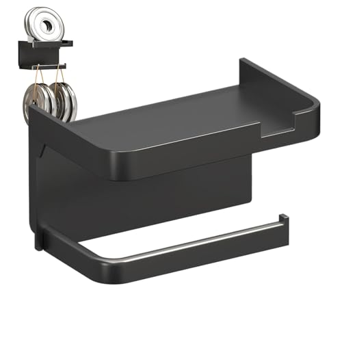 Soporte adhesivo para papel higiénico, soporte de pared para papel higiénico, soporte para papel higiénico, soporte para toallas de papel sin perforación, soporte adhesivo para rollo de pañuelos