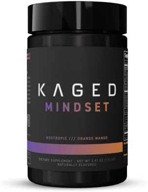 Nootropic Formula by Kaged | Mindset | Focus and Productivity Supplement Caffeine + Stimulant Free – Enhances Memory, Mood, Clarity – 30 Servings