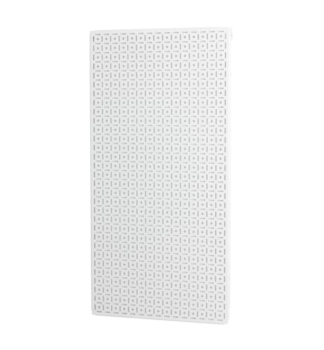 OmniWall 18 Gauge Galvanneal Metal Pegboard 16'' x 32'' OmniPanel (Includes Cleats) for Tools, Black (White)