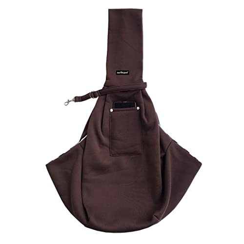 Leconpet Dog Sling Carrier Shoulder Bag for Pets with Mobile Phone Pocket Safety Buckle Security Lock - Image 2