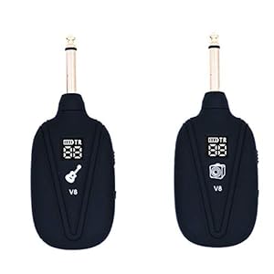 Alnicov Draadloos gitaarsysteem,UHF gitaar zender ontvanger met digitaal scherm voor elektrische gitaar bas viool V9