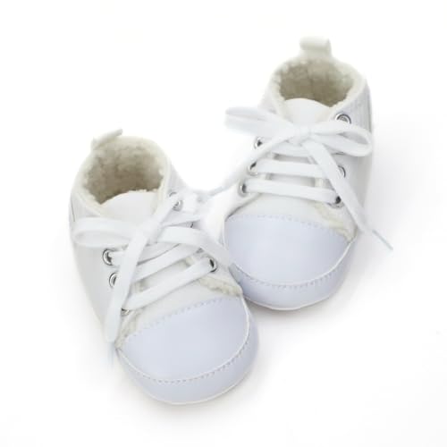 Baby Learning Shoes, Bear Style Canvas Shoes with Polar Fleece Lining, Warm & Non-Slip, Autumn and Winter3