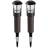 LEONLITE 12-Pack 3W LED Landscape Light with Aluminum Lamp Housing, 12V Low Voltage, Waterproof Ground Stake, ETL Listed, 3000K Warm White for Outdoor Walkway, Garden, Yard, Patio