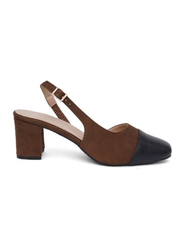 Image of TRYME Women's Mary Jane Block Heels | Single Strap Square Toe Pumps | Comfortable Chunky Heel Shoes for Office Casual Elegant Wear