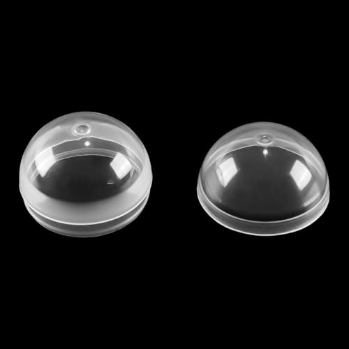 Orivin 100 Stück Maschinenkugeln, 28 mm, leer, durchsichtig, befüllbar, transparent, runde Kapseln aus Kunststoff für Preisauszeichnung, Partyspiele, Dekoration