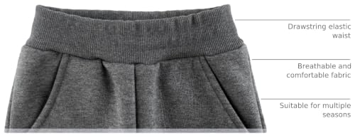 Image of Little Boys Jogger Pants Toddler Boys' Drawstring Elastic Waist Cotton Casual Sweatpants 1PC / 2 PCS Set