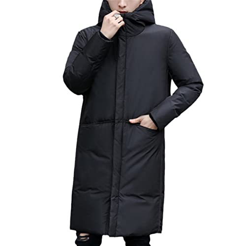 Doudoune homme noire à capuche manteau d'hiver chaud taille XXXL