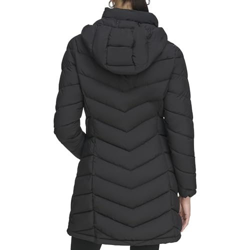 Calvin Klein Women's Classic Hooded Zip Front Puffer Coat - Image 5