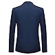 Allthemen Anzug Herren Anzug 2 Teilig Slim Fit Herrenanzug Hochzeit Anzüge Herren Modern Sakko für Business Dunkelblau(2 Knöpfe) L