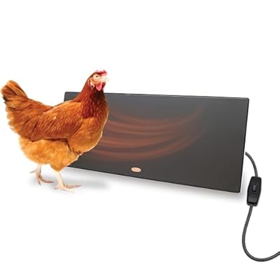 Cozy Products Cozy Coop, Chicken Coop Heater, Flat-Panel Radiant Heater with Thermal Protector, Energy-Efficient, Easy to Install, Ideal for Small Animals, 200 Watts, Black