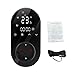 Luocute Smart WiFi Plug in Thermostat APP Remote Voice Control Energy Saving Mode Compatible with Electric Heating Equipment for Home Greenhouse Reptile Enclosure (Black)