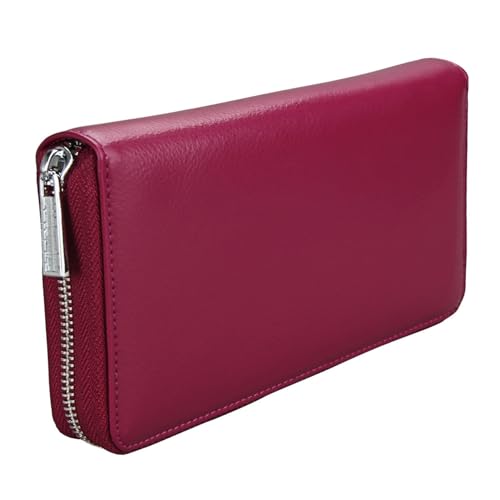 Women Wallets Leather Credit Card Holder For Women Pocket Organizer Purse RFID Multi Carrier Big Lots Card Case (purple)4