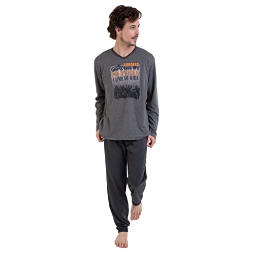 Massana Pijama de Hombre de Punto Invierno P721316 - Kaki, M Cover