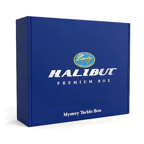 LUCKY CRAFT Halibut Premium Box Pack of 7 Saltwater Fishing Lures Including FlashMinnow Surf Pointer and Yawara Series Halibut Surf Fishing Gear and Tackle Box Accessories
