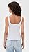 LNA Women's Scoop Ribbed Tank, White, S