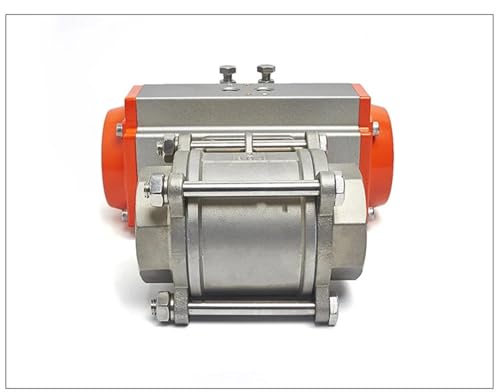 Válvula de bola neumática para automatizar el control de fluidos en tuberías de 1-1/4" 5