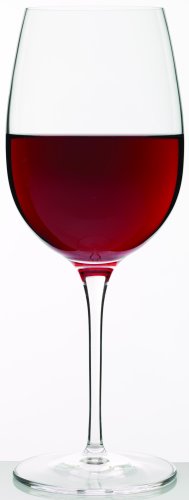 Luigi Bormioli Crescendo Bordeaux Wine Glasses, Set of 4-20 Oz. Lead-Free Crystal with Titanium Reinforced Stems - Laser Cut Rims, Seamless Design & Flat Foot - Made in Italy, Dishwasher Safe