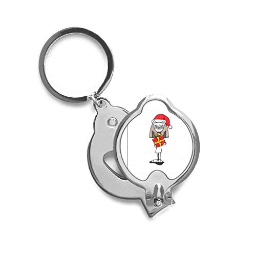 Coupe-ongles Bastet accessoire manucure Noël motif chat avec nœud papillon
