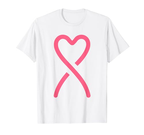 Cancer Breast Cancer awareness simple pink Ribbon T-Shirt