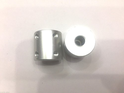 Invento 2pcs Aluminium 8 x 10mm Shaft Coupler for 3D Printer/CNC/DIY Projects