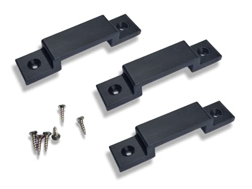 DECORALIN Tape Measure Wall Mount Holder Bracket Clip for Shed Van or Workshop Pack of 3, Black - Image 4