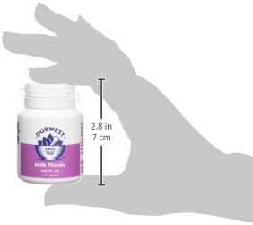 Dorwest Milk Thistle Tablets for Dogs and Cats, 100 Tablets, Supports Liver Function, Antioxidant for Dogs, Immune System Heath, Natural Supplement